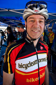 Portland bike shop owner of Bike N Hike Kevin Chudy co-sponsor of Bicycleattorney.com/racing 