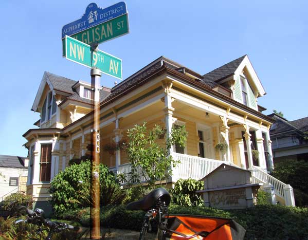 Oregon bicycle accident attorney Portland law office pictured at the corner of 19th Ave and Glissan in the Alphabet District